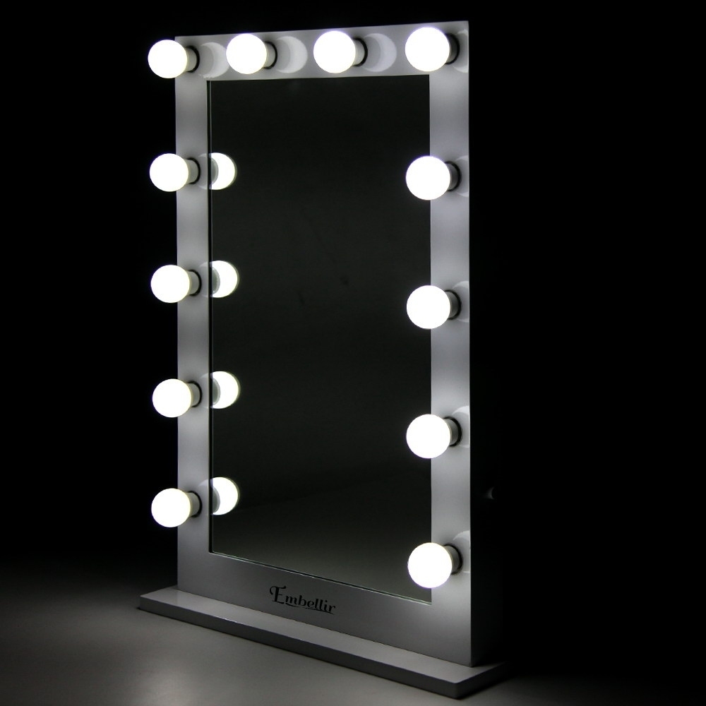 Embellir Make Up Mirror with LED Lights - White