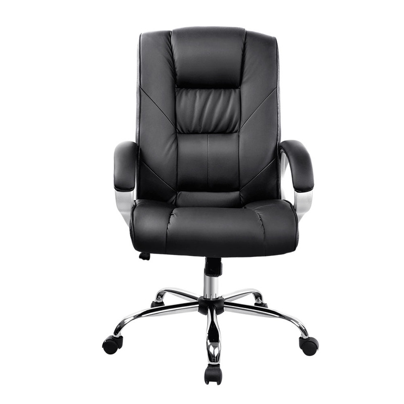 Artiss Everset Office Chair Leather Seating Black