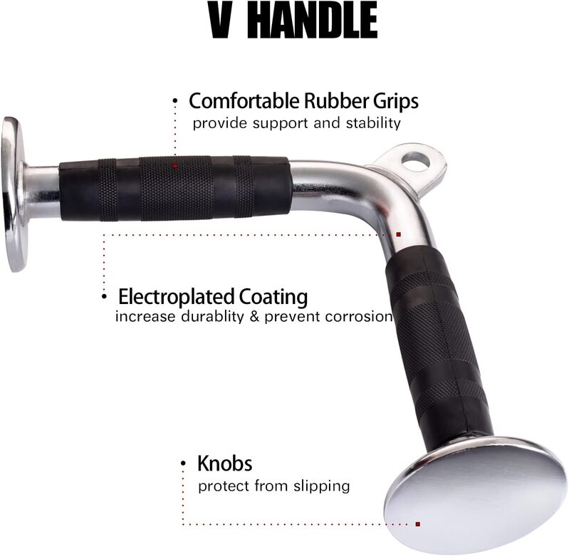 LAT V Bar V Pull Down Handle Row Handle Cable Machine Attachment