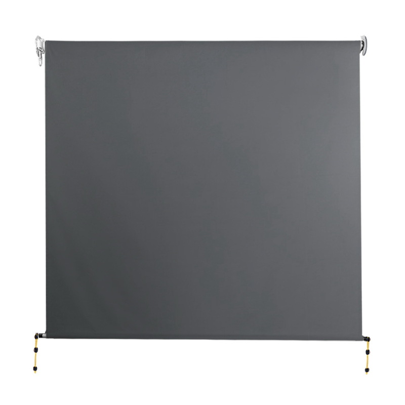 Instahut 2.1m x 2.5m Retractable Roll Down Awning - Grey