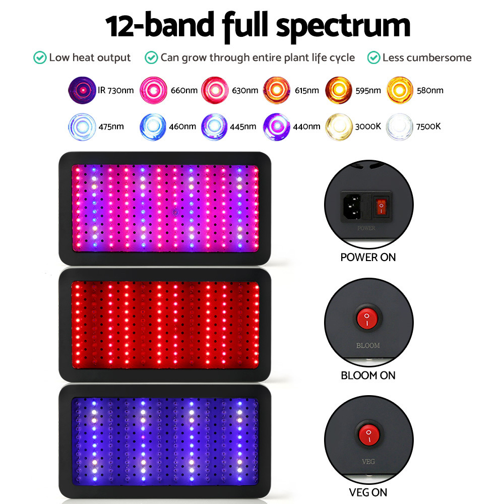 Greenfingers 600W LED Grow Light Full Spectrum 