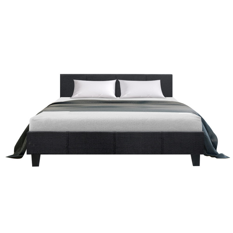 Artiss Bed Frame Queen Size Charcoal NEO