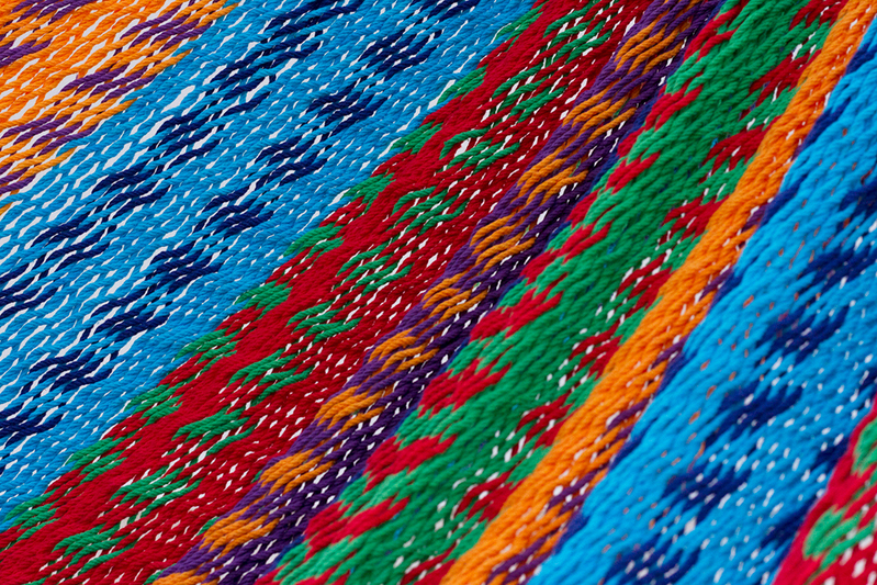 Mayan Legacy Queen Size Outdoor Cotton Mexican Hammock in Colorina Colour