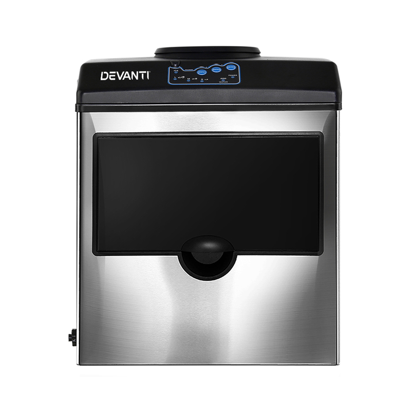 DEVANTi 2 in 1 Portable Commercial Ice Cube Maker Machine Water Dispenser