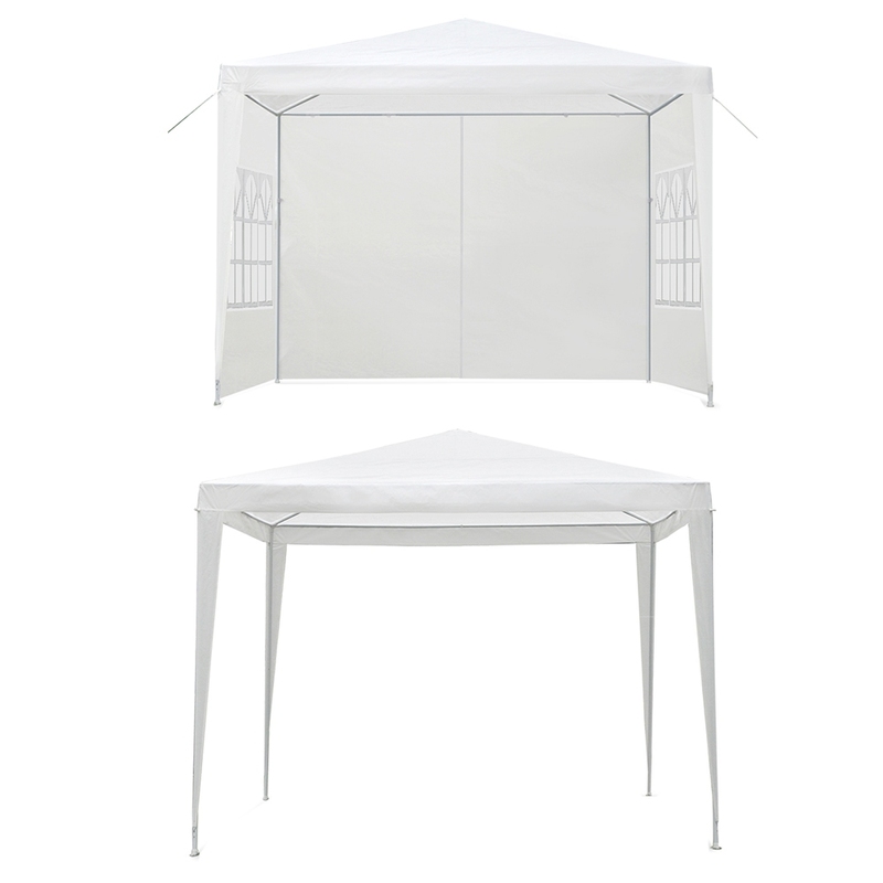 Instahut Gazebo 3x3m Outdoor Marquee Side Wall Party Wedding Tent Camping White 4 Panel