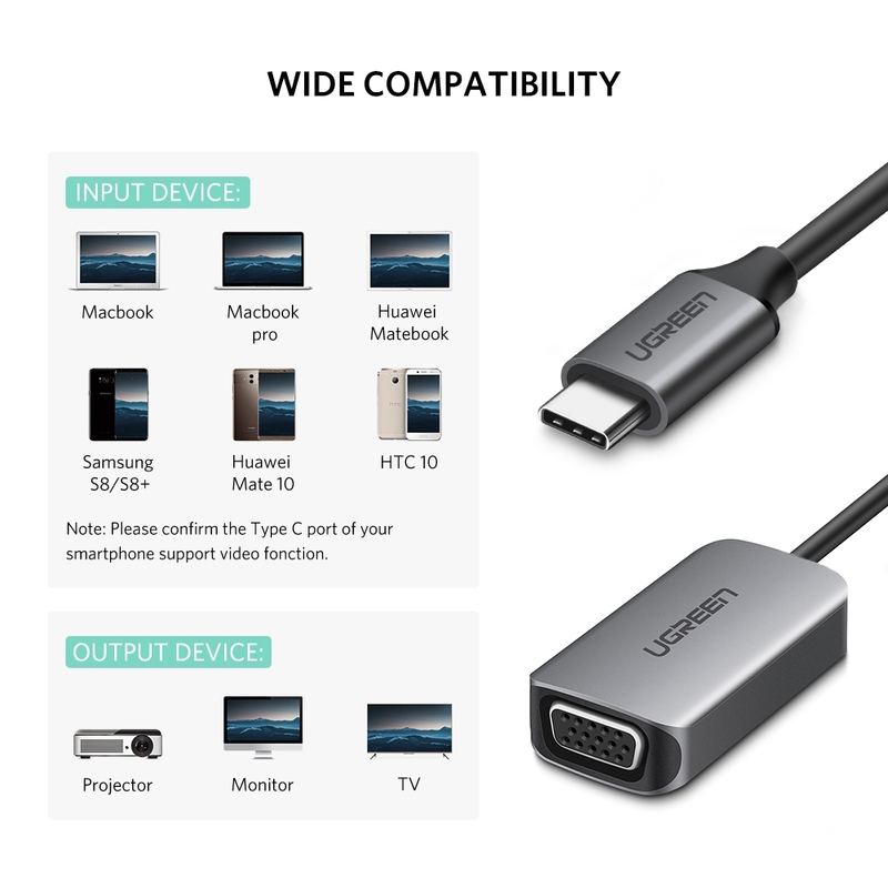 UGreen USB Type C to VGA Converter 50316