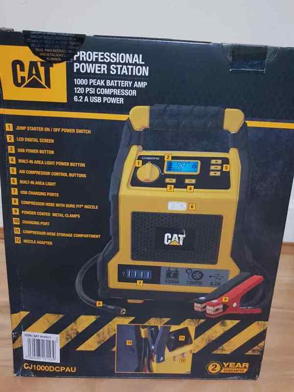 Cat ® Professional Power Station & 1000 Peak Amp Jump Starter & Air Compressor