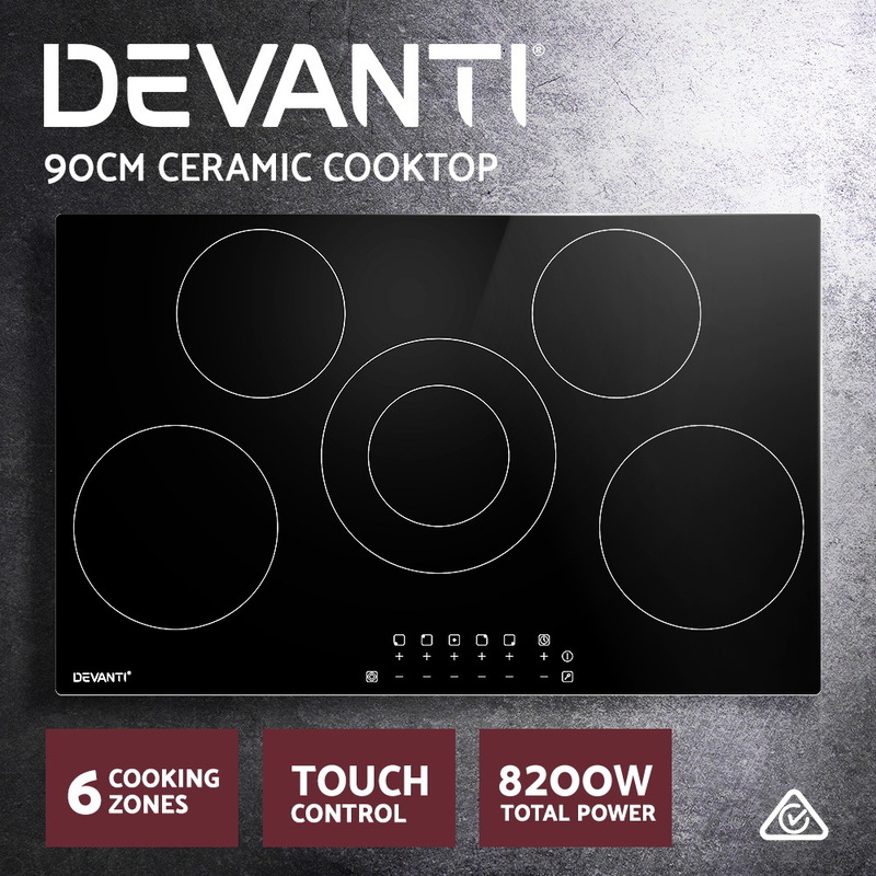 Devanti Electric Ceramic Cooktop 90cm
