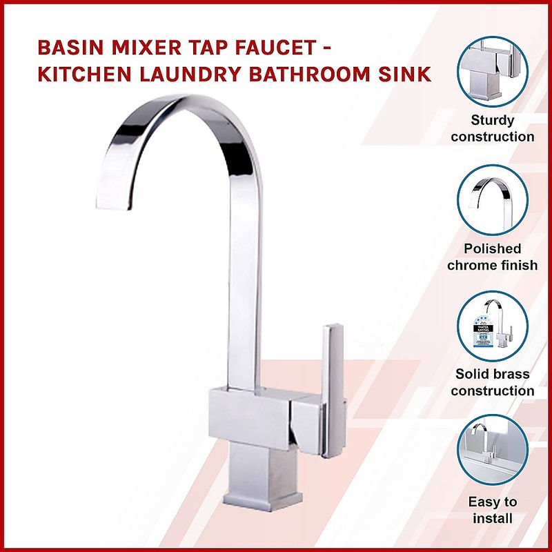 Basin Mixer Tap Faucet -Kitchen Laundry Bathroom Sink