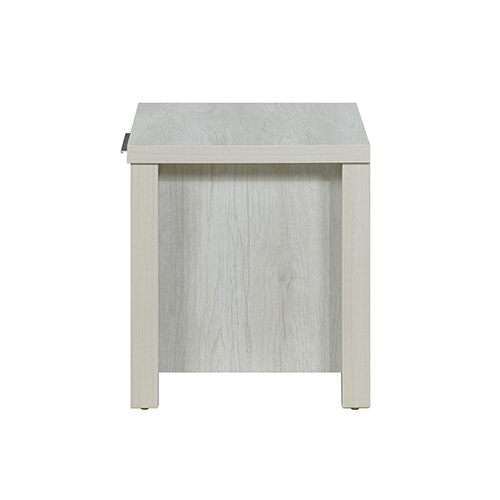 Bedside Table 2 drawers Storage Table Night Stand MDF in White Ash