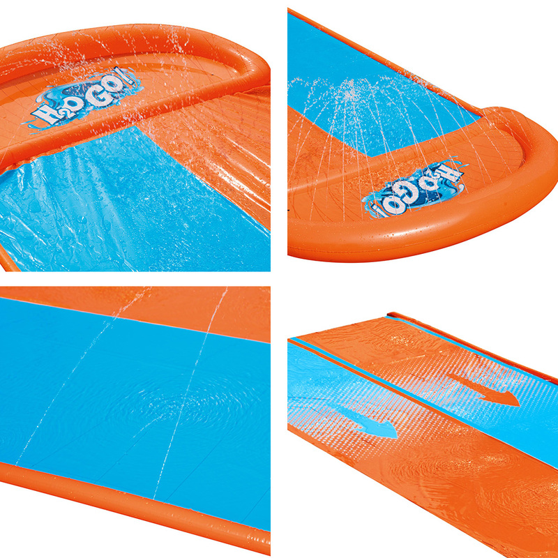 Bestway Water Slide Kids Slip 488cm Dual Slides Inflatable Splash Pad