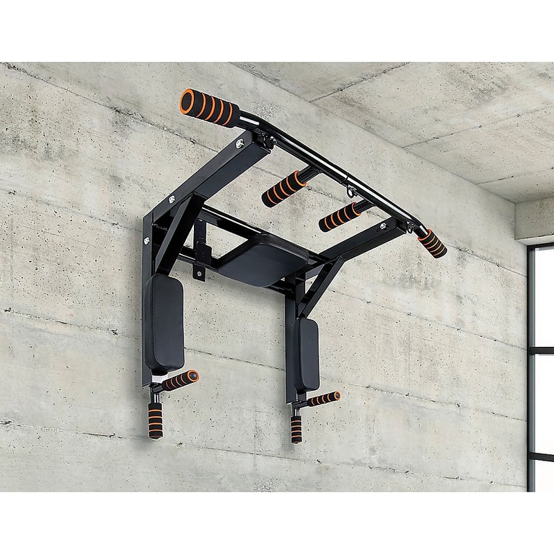 Heavy Duty Wall Mounted Power Station - Knee Raise - Pull Up - Chin Up -Dips Bar