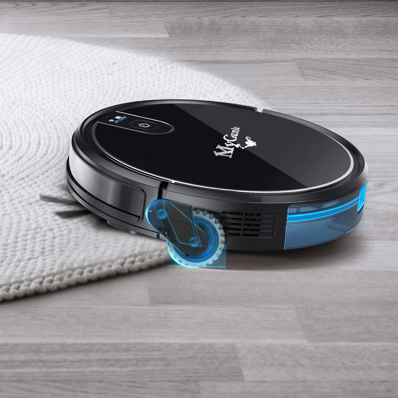 MyGenie XSonic Wifi Pro Robotic Vacuuum Cleaner Carpet Wet Dry Mopping Black
