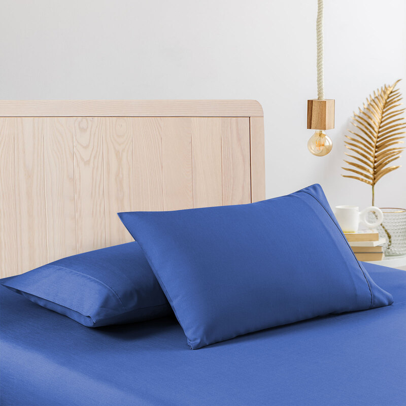 Casa Decor 2000 Thread Count Bamboo Cooling Sheet Set Ultra Soft Bedding - Double - Royal Blue