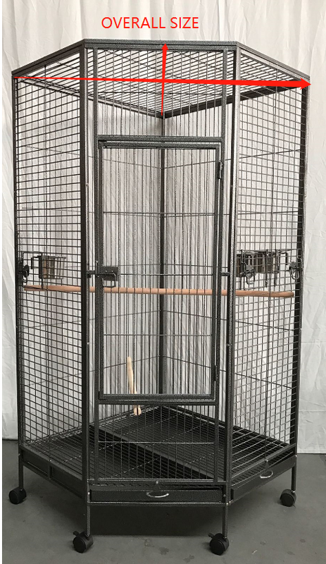 YES4PETS 162cm Large Corner Bird Cage Pet Parrot Aviary Perch