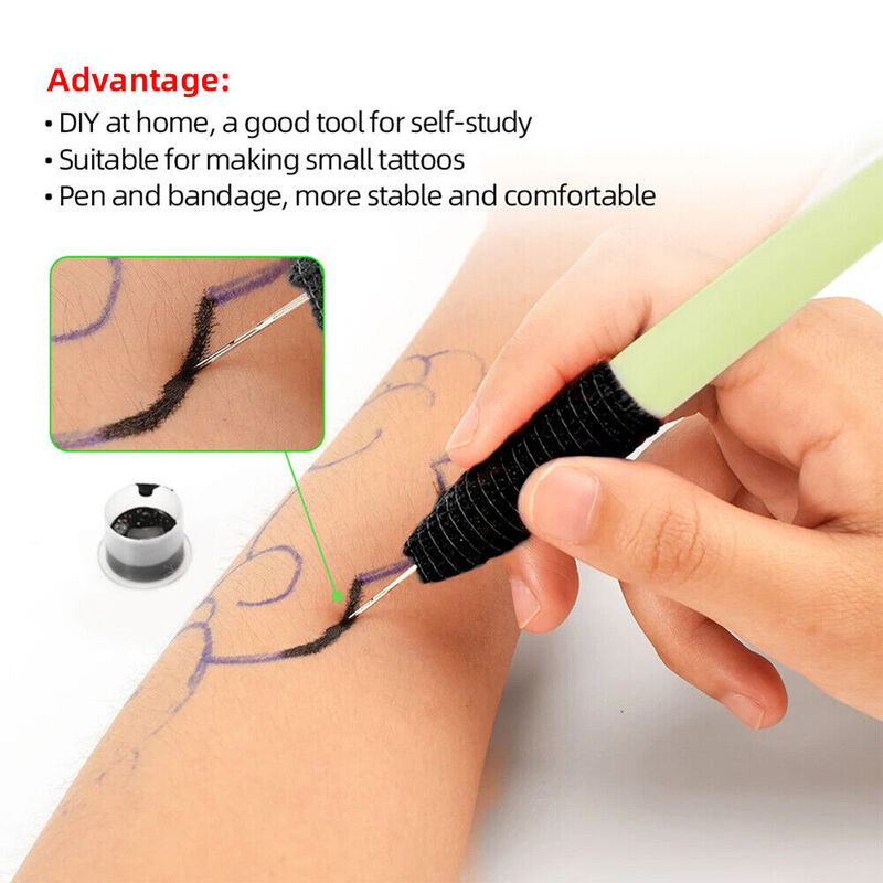 Hand Poke Stick Tattoo Kit - Clean Safe Stick & Poke Tattoo Needles 40PCS AUS