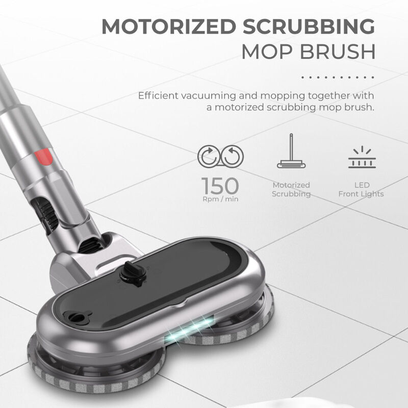MyGenie X9 Twin Spin Turbo Mop Vacuum Cleaner Floor Mopping Cordless - Grey