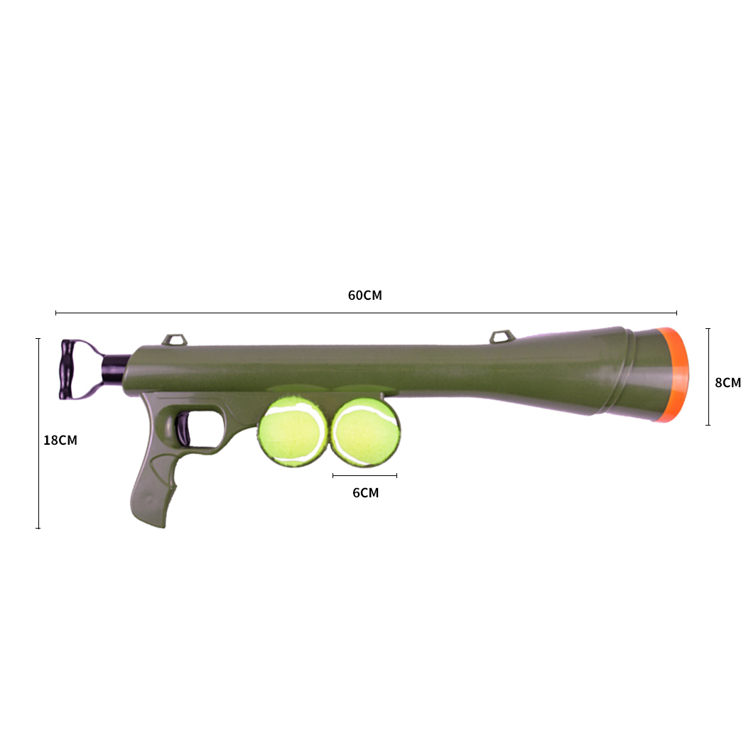 Dog Tennis Ball Launcher Thrower Gun Large Automatic Pet Throw Outdoor