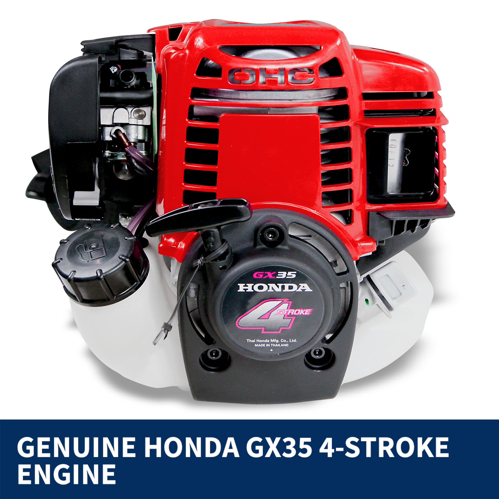 Black Eagle Powered by Honda 52cc Pole Chain Saw with Hedge Trimmer