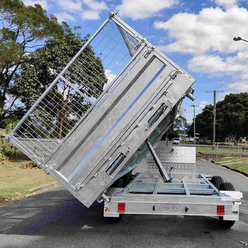 12×7 Dual Axle Hydraulic 3-Way Tipper Flat Top Trailer – 3500KG ATM with Ramps