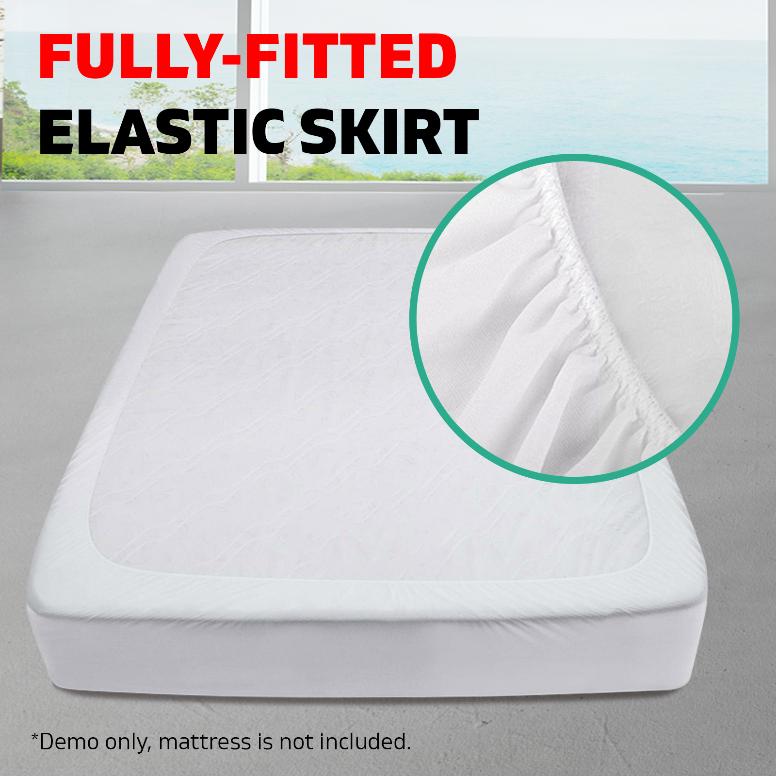 QUEEN Mattress Bed Topper Duck Feather Down 9cm Thick Pillowtop 1800GSM