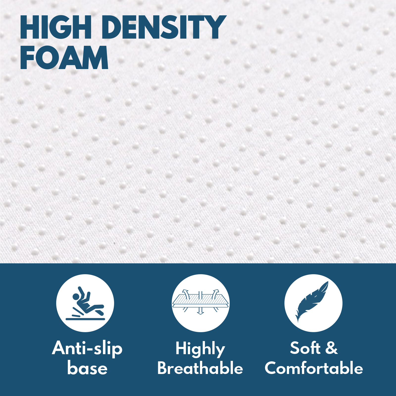 Queen Size Memory Foam Mattress High Density Foam 8cm Thick Topper