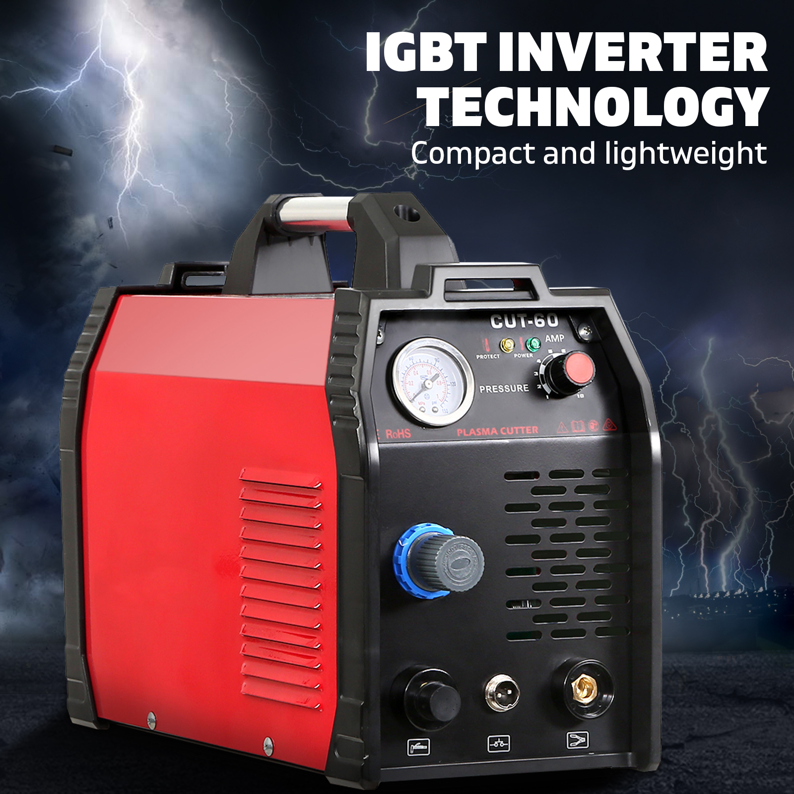 Inverter 60Amp Welder Plasma Cutter Gas DC iGBT Portable Welding Machine