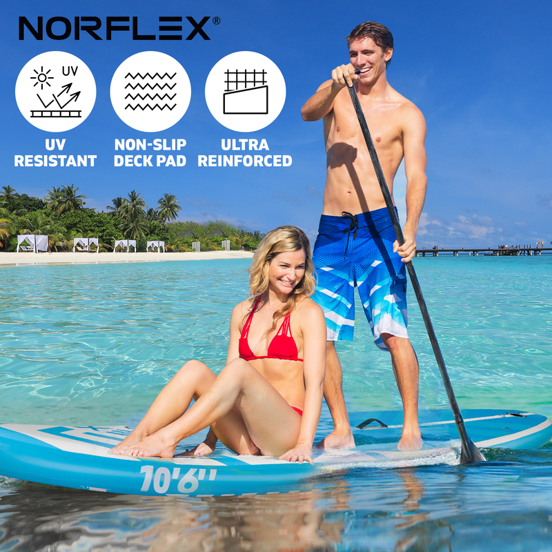 NORFLX Stand Up Paddle Board Inflatable SUP 10’6” Surfboard | Paddleboard 