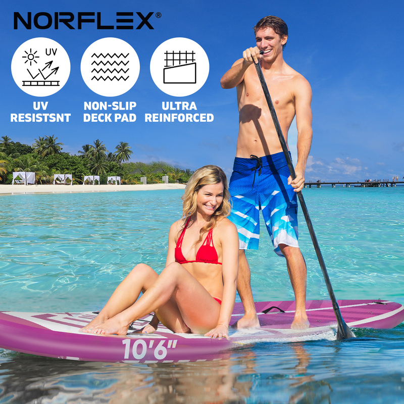 NORFLX Stand Up Paddle Board Inflatable SUP 10’6” Surfboard | Paddleboard 