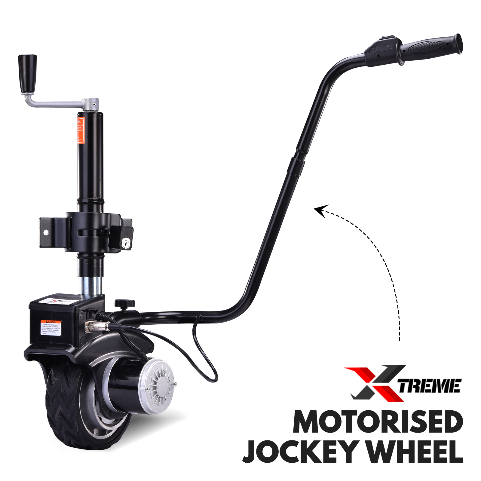 XTREME Motorised Jockey Wheel 12V 350W Electric Power Trailer Mover Caravan B