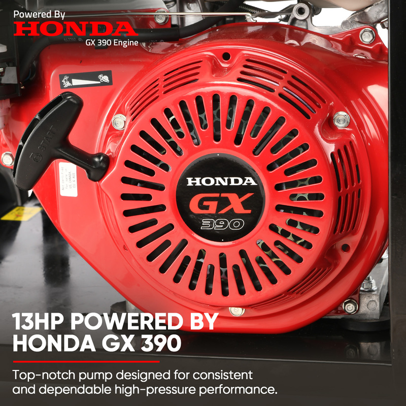 Honda Powered GX390 Petrol High Pressure Washer Cleaner 4200PSI AR Italy Pump