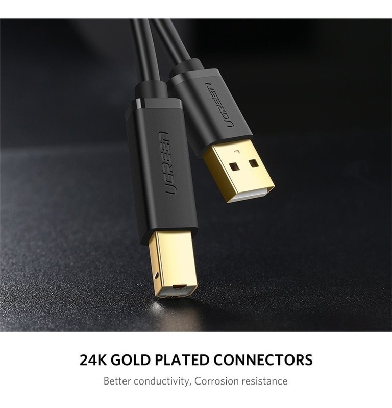UGREEN 20846 USB 2.0 Printer Cable 1M