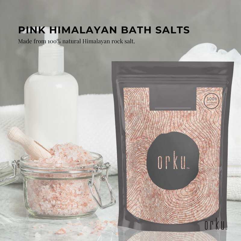200g Pink Himalayan Bath Salts - Natural Crystal Rocks - Spa Therapy Body Scrub