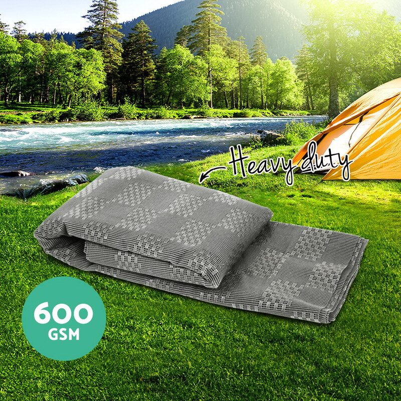 Non Slip 600gsm PVC Outdoor Camping Mat For Caravan Park Anti Alip