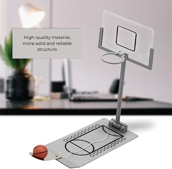 GOMINIMO Miniature Basketball Game Toy (Silver) GO-MTG-104-LGE