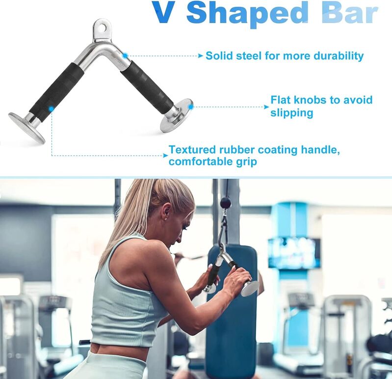 LAT V Bar V Pull Down Handle Row Handle Cable Machine Attachment