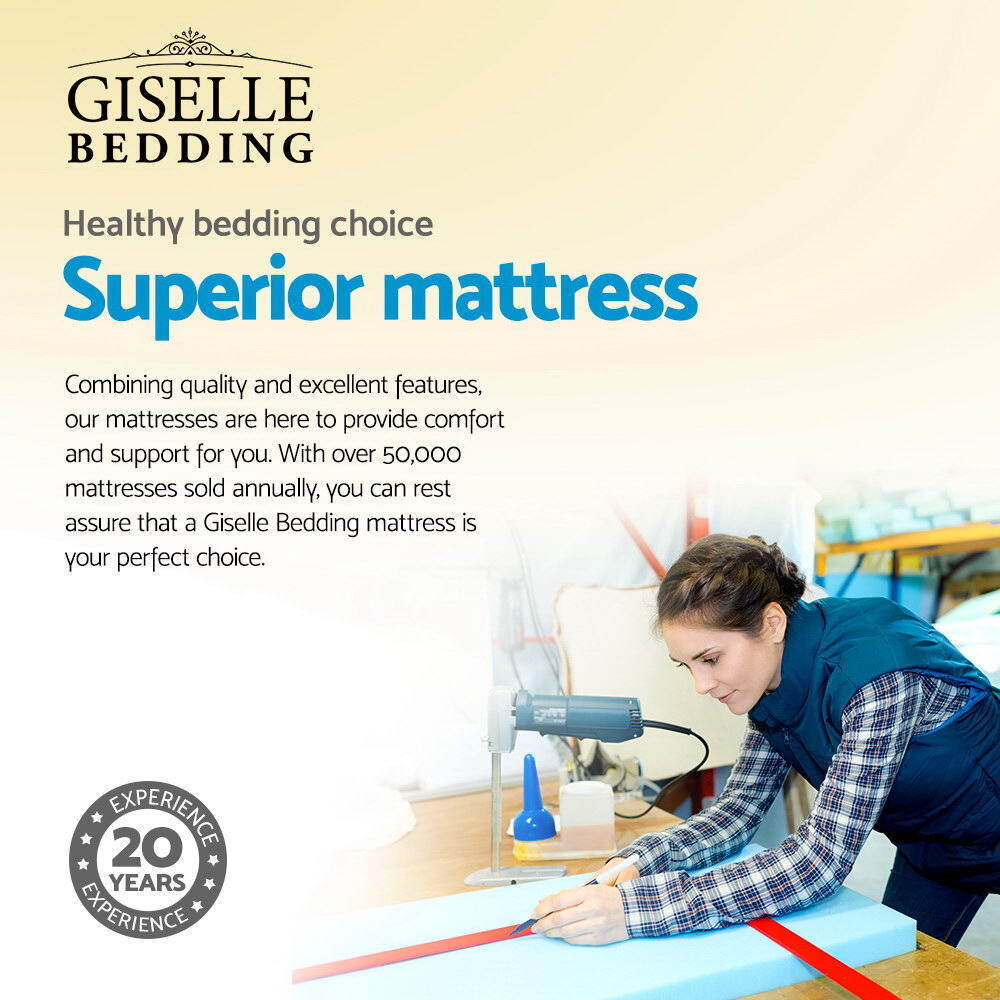 Giselle Bedding 21cm Mattress Pillow Top King Single