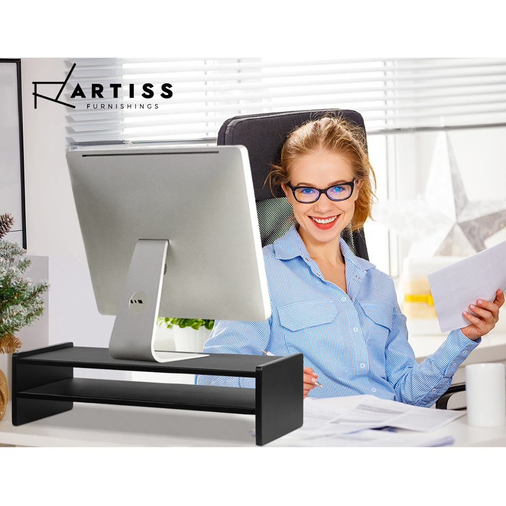 Artiss Computer Monitor Riser - Black