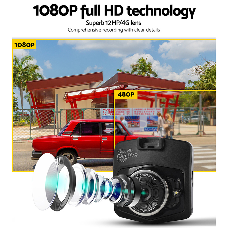 UL-TECH 4.3 " Mirror Dash Camera 1080p HD Car Cam Recorder Rear-view Vehicle Camera WDR