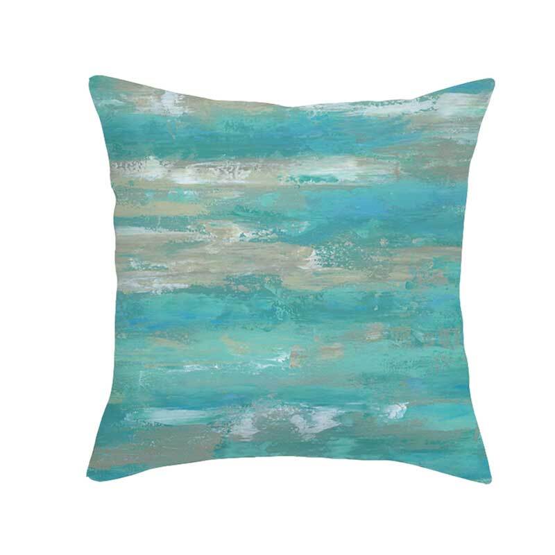 Luxton Aqua Blue Sea Style Cushion Covers 4pcs Pack