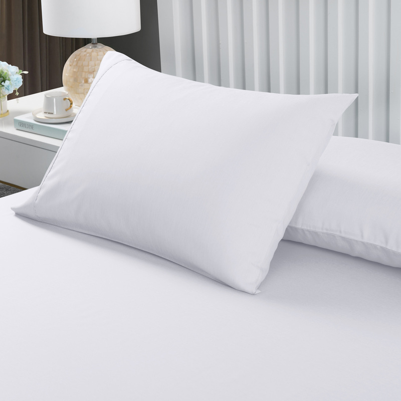 Royal Comfort 2000TC 3 Piece Fitted Sheet and Pillowcase Set Bamboo Cooling - King - White