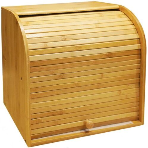 Bamboo Bread Box / Storage Box - 2 compartments