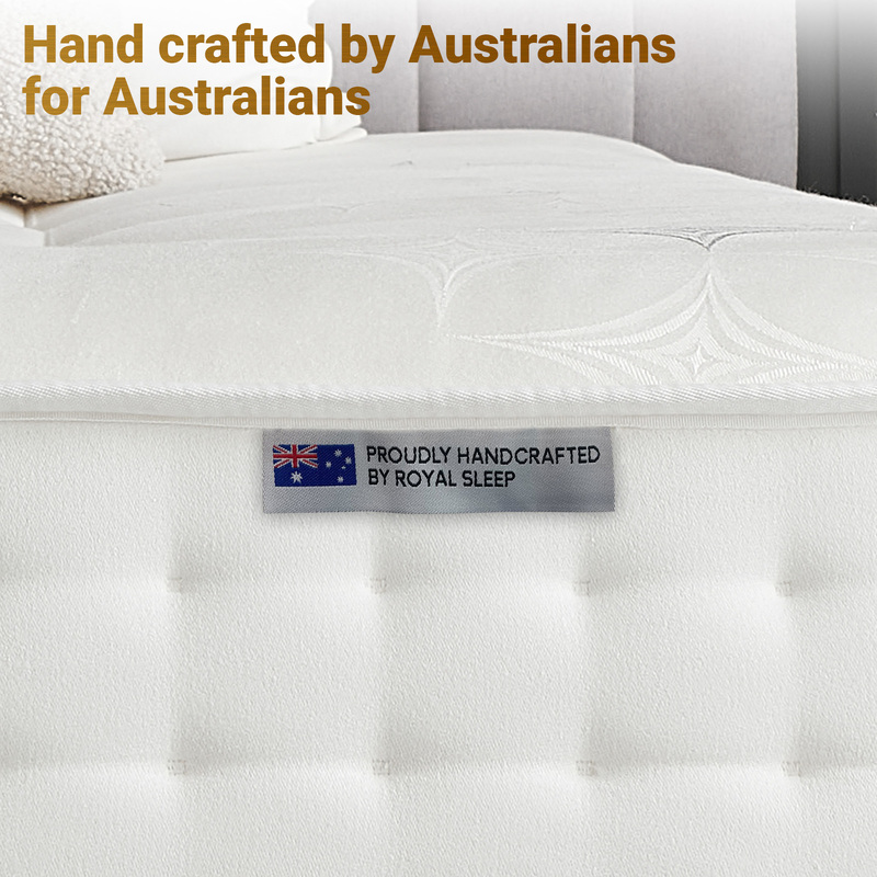 Royal Sleep QUEEN Mattress Firm Bed Tight Top 7 Zone Spring Latex Foam
