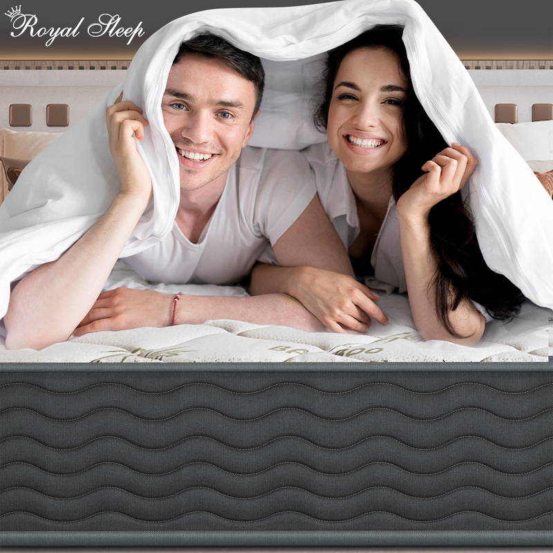 Royal Sleep Mattress Double Size Extra Firm Bamboo Pocket Spring Foam Super