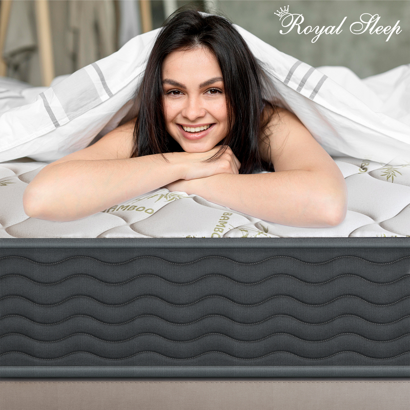 Royal Sleep Mattress King Single Size Extra Firm Bamboo Pocket Foam Super