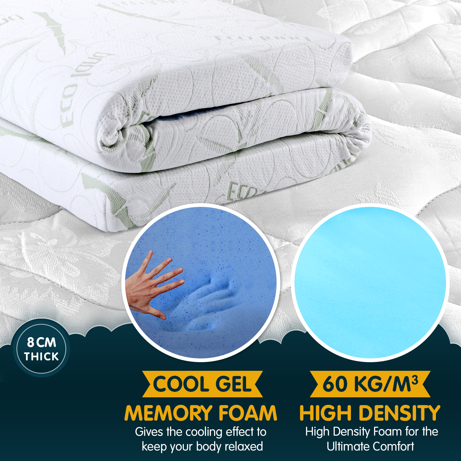 Cool Gel Mattress Topper King Serta 3" Soothing Cool Gel Memory Foam Mattress Topper