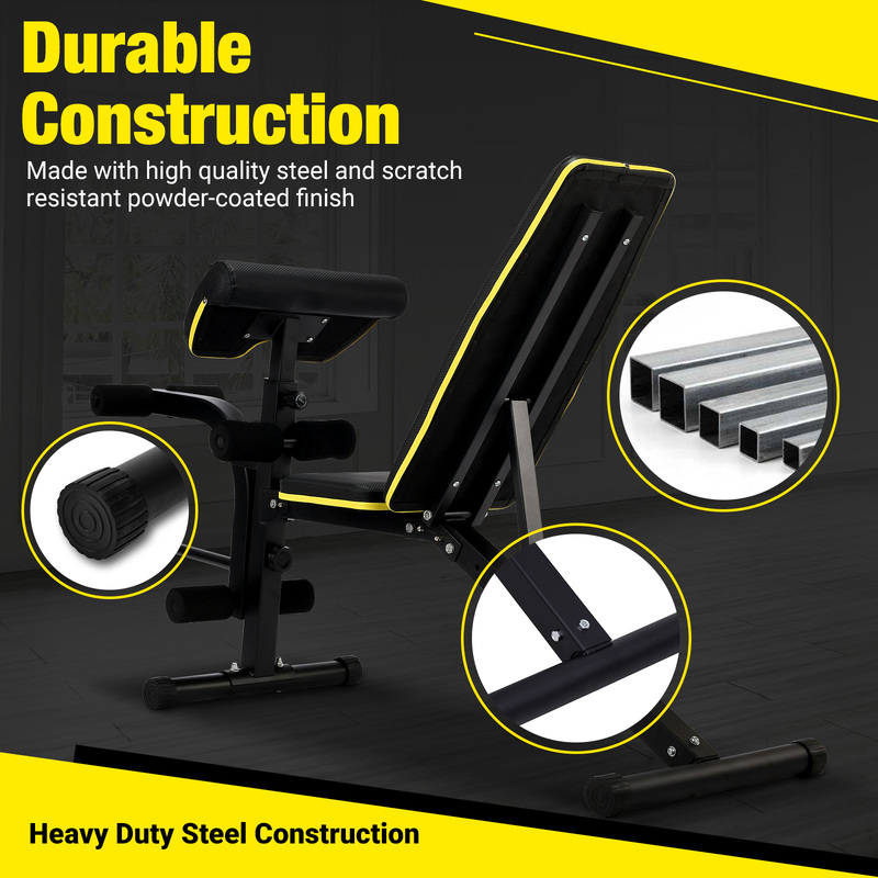 HOMCOM Weight Bench Press Multi-Functional Dumbbell Adjustable Sit-Up Stand Gym