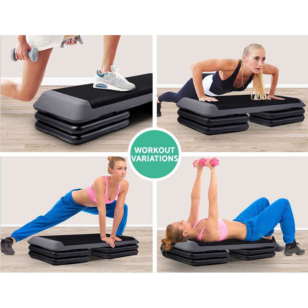 Everfit Areobic Step Bench Workout Step Risers 5cm Fitness Gym