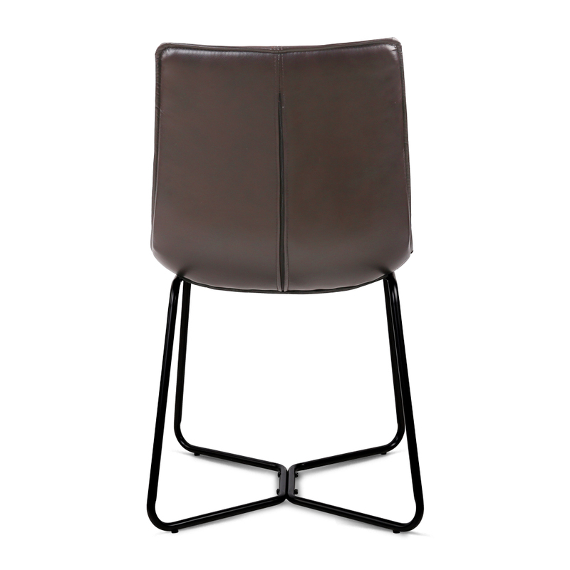 Artiss Set of 2 PU Leather Dining Chair - Walnut