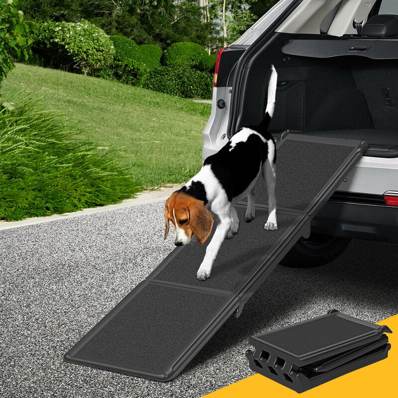 i.Pet Dog Ramp Pet Stairs Steps Car SUV Foldable Portable Ladder Adjustable